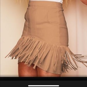 Peach Love Fringe Skirt
